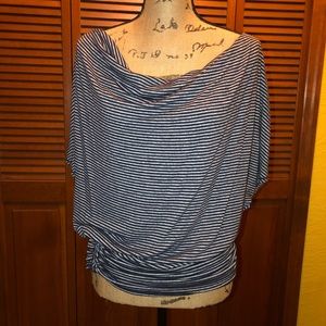 Navy and Grey striped shirt